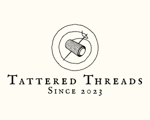 Needle Thread Sewing logo design