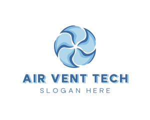 Air Conditioning Fan Ventilation logo design