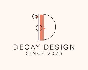 Interior Design Letter D logo design