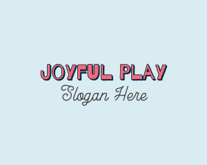 Playful Cartoon Wordmark logo design