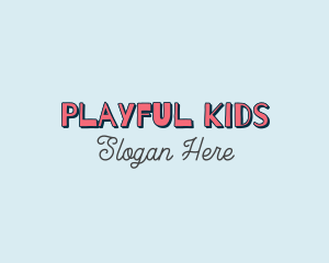 Playful Cartoon Wordmark logo design