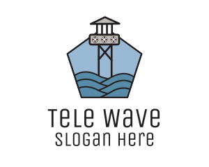 Lifeguard Tower Sea logo design