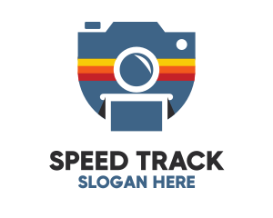 Stripe Polaroid Camera logo
