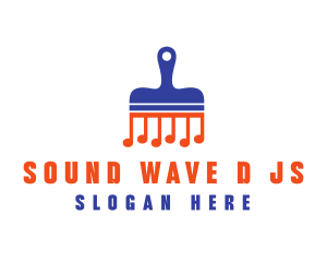 Music Paint Brush logo design