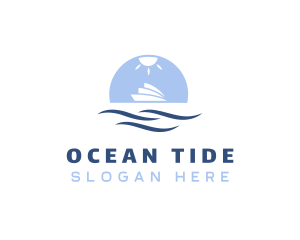 Ocean Cruise Travel logo design