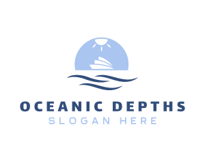 Ocean Cruise Travel logo design