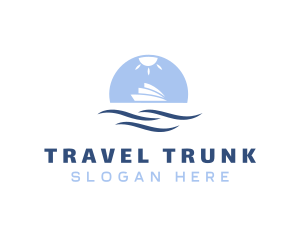 Ocean Cruise Travel logo design