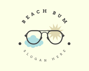 Beach Fashion Sunglass logo design