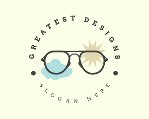 Beach Fashion Sunglass logo design