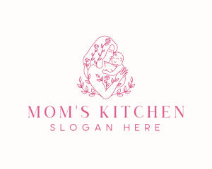 Floral Postpartum Mother logo design