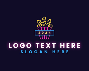 Neon Light Popcorn logo