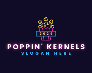 Neon Light Popcorn logo