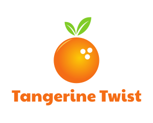 Orange Bowling Ball logo design