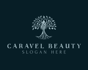 Eco Beauty Woman logo design