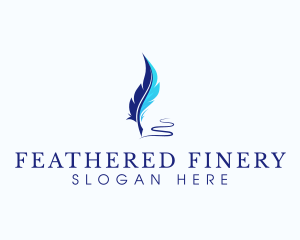 Pen Quill Feather  logo