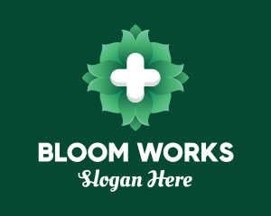 Green Flower Medical Pharmacy logo design