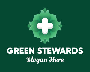 Green Flower Medical Pharmacy logo design