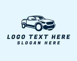 Blue Pickup Truck logo