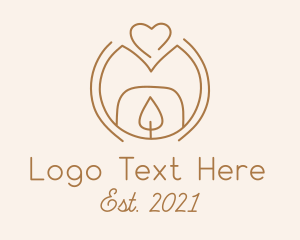 Brown Love Candle logo