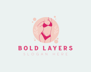 Sexy Floral Lingerie logo design