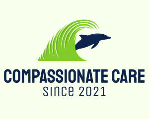 Dolphin Lawn Care  logo design