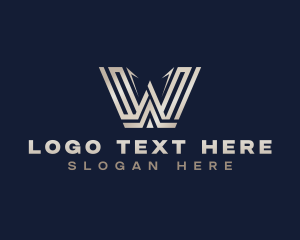 Modern Corporate Letter W logo