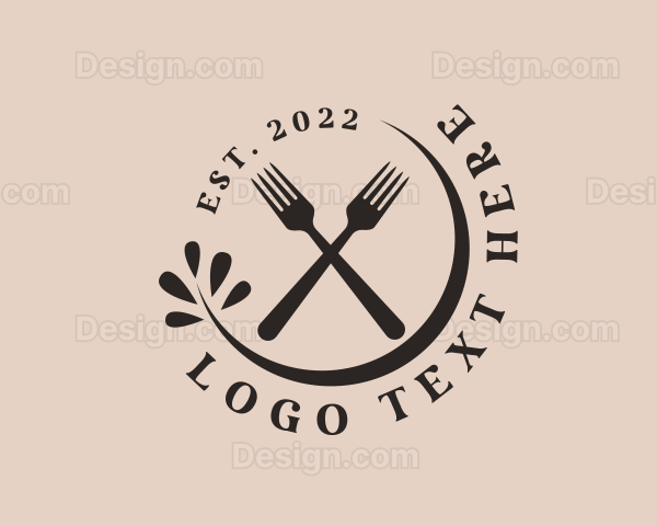 Restaurant Fork Cutlery Logo