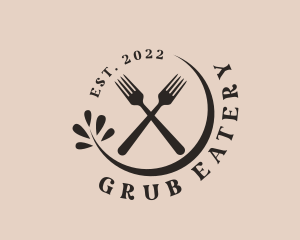 Restaurant Fork Cutlery logo design