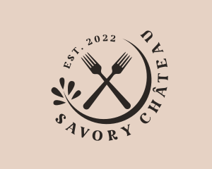 Restaurant Fork Cutlery logo design