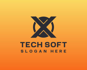 Technology Software Letter X logo