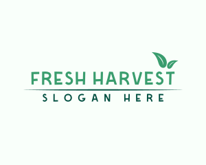 Healthy Organic Leaves logo design