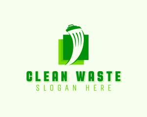 Trash Disposal Sanitation logo design