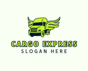 Cargo Truck Wings logo design