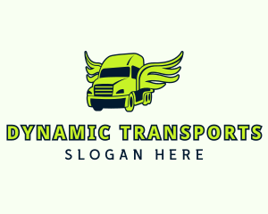 Cargo Truck Wings logo design