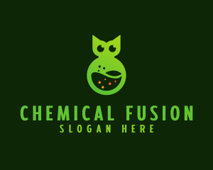 Owl Chemical Lab  logo design