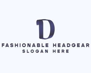 Modern Ribbon Letter D logo design