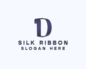 Modern Ribbon Letter D logo design