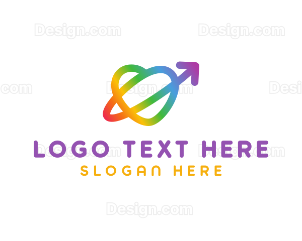 Rainbow Arrow Loop Logo