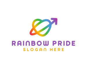 Rainbow Arrow Loop logo