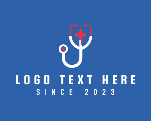 Medical Stethoscope Letter J logo