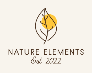 Nature Autumn Leaf  logo design