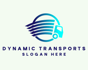 Fast Logistics Truck logo design