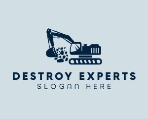 Industrial Contractor Excavator logo design