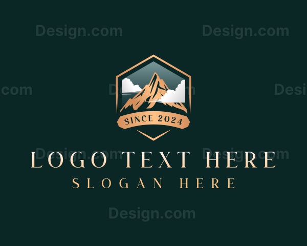 Mountain Climbing Adventure Logo