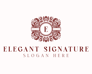 Feminine Luxury Florist logo design