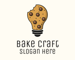 Cookie Bulb Baking Ideas logo design