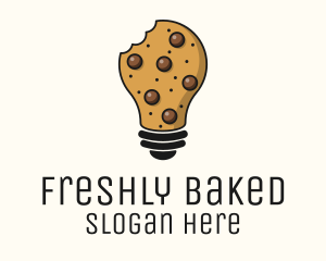 Cookie Bulb Baking Ideas logo design