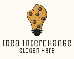 Cookie Bulb Baking Ideas logo design