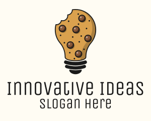 Cookie Bulb Baking Ideas logo design