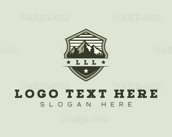 Mountain Hiking Outdoor Logo